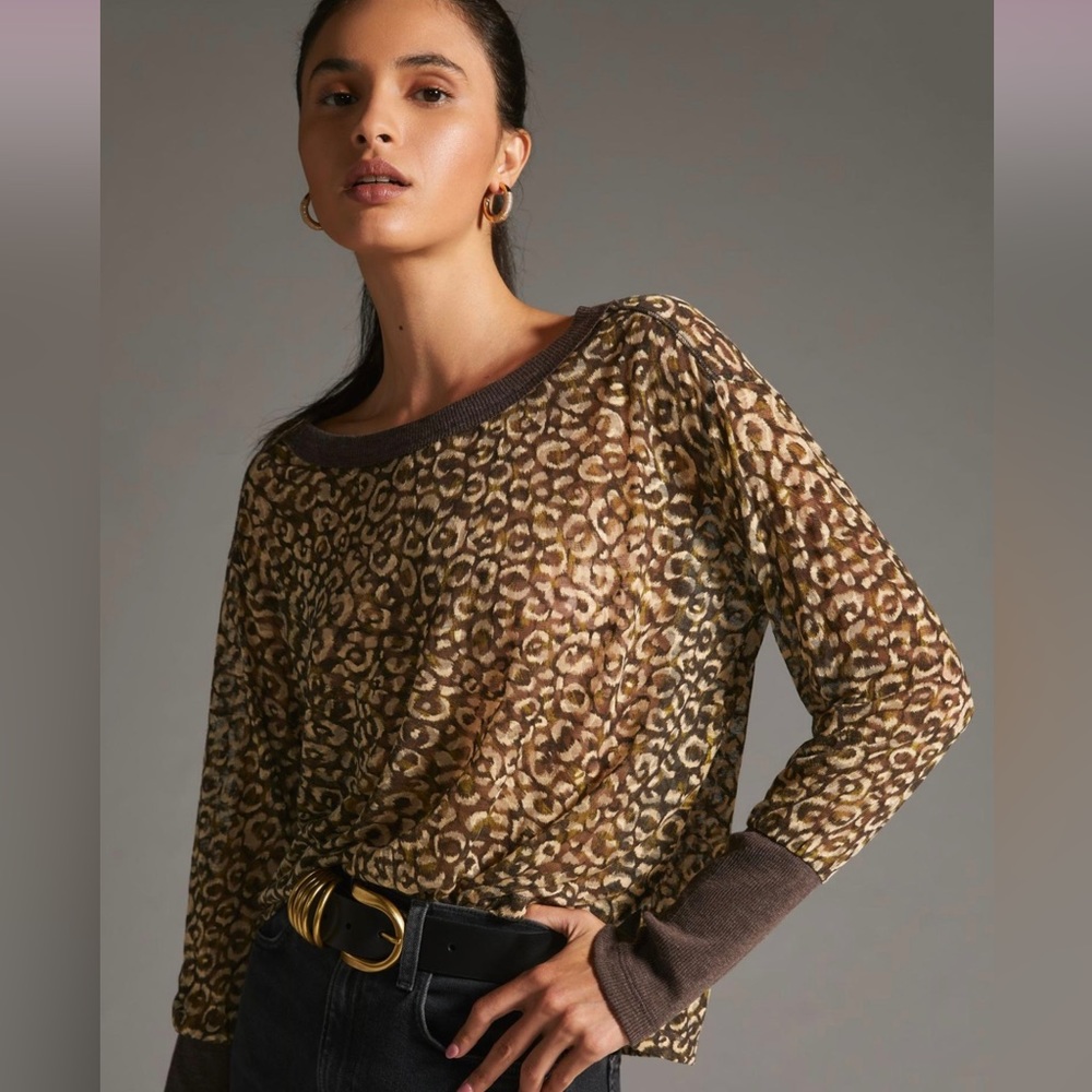 Anthropologie Pilcro Boxy Heritage Pullover